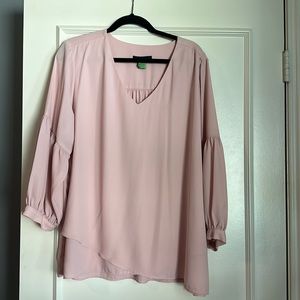 Karen Kane pink blouse